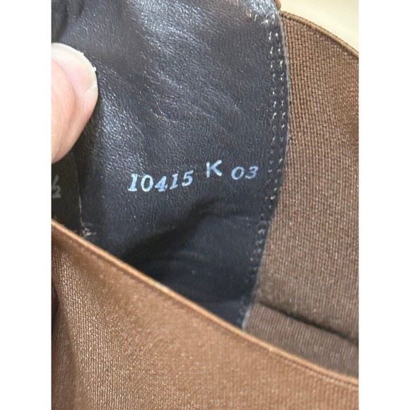 Paul Green Women Boots Brown 6.5 US 9 Suede Chelsea Ankle Block Heel Austria - Picture 12 of 13